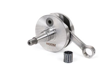 Crankshaft -BGM Pro RACING (for reed valve intake) full circle web, 54mm stroke, 105mm conrod- Vespa PK125 XL2, PK125 ETS (Ø=24mm cone)