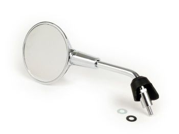 Mirror -MOTO NOSTRA Shorty- Vespa GTS 125-300 HPE (2019-), Vespa Primavera 50-150, Vespa Sprint 50-150 - chrome - lhs