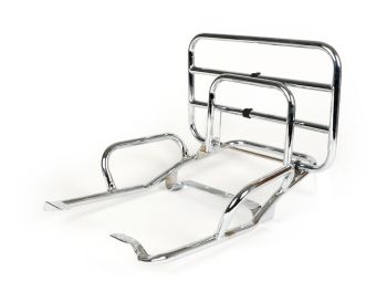 Rear rack, fold down -MOTO NOSTRA- Vespa PK S, PK XL, PK XL2 - chrome