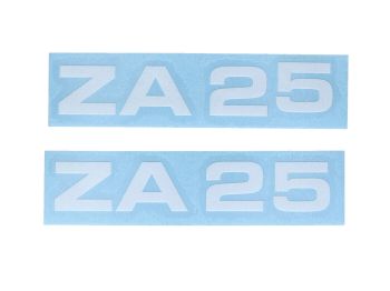 Sticker set MOGA Zündapp ZA 25 moped white decor lettering Germany