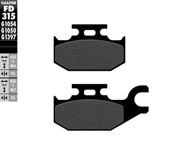 BRAKE PAD SEMI METAL