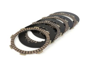 Clutch friction discs incl. steel discs -BGM PRO SPORT- type Honda CR80, for BGM PRO Superstrong CR, CR 2.0 Ultralube clutch spider, Ø=110mm - 4 discs