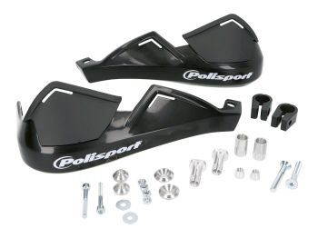 handguards Polisport Evolution Integral black for 22mm diameter handlebar
