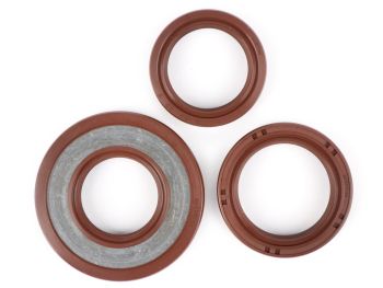 Oil seal set engine -BGM PRO, FKM/Viton® (E10/etahnol resistant)- Vespa Smallframe 24mm - (used for crankshaft conversion ETS Vespa V50, V90, SS50, SS90, PV125, ET3, PK S, PK XL)