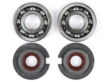 bearing set and shaft seal set for crankshaft BGM PRO FKM/Viton® E10 resistant for Vespa Wideframe VM, VN, VL, VB, GS150 / GS3, VDTS, VD1, VD2, VNA1, VNA2, VBA1M