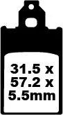 BRAKE PAD EBC SFA116