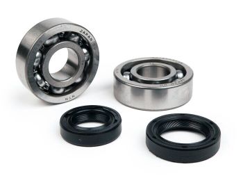 Bearing and oil seal set crankshaft -BGM ORIGINAL- Piaggio 50cc 4-stroke (2005-, Chinese engine)