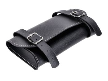 Tool bag, saddle bag black for Piaggio, Vespa Ciao, Si, Bravo, Boxer,