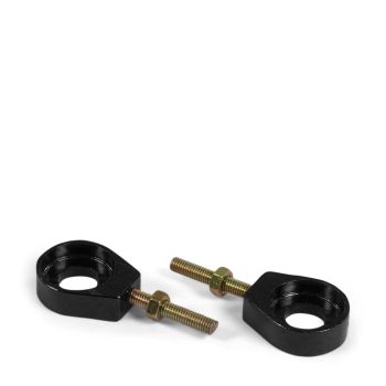 Tendeurs alu de chaine rond noir - ø15mm
