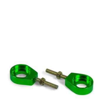 Tendeurs alu de chaine rond vert - ø12mm