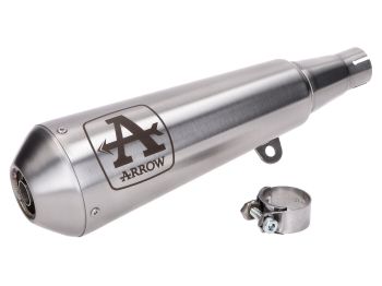 exhaust system Arrow Pro-Race stainless steel polished for Brixton BX/Felsberg 125X Euro4 2019-