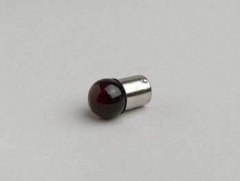 Light bulb -BA15s (straight pins) - 12V 10W - red
