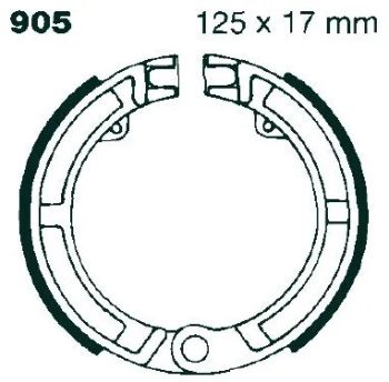BRAKE SHOE EBC - PE V905