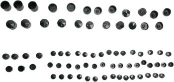 COVERS BOLT 06-14 FXD BLK