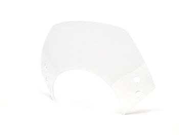 Flyscreen without bracket -MOTO NOSTRA, w=340mm, h=105mm- Vespa GT, GTL, GTS, GTS Super 125-300cc - colourless