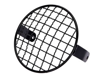 headlight grill round black universal for moped