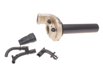 quick action throttle Domino KRE 03 off-road 2.6°/ 45mm titanium-colored - universal