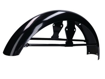 front fender / mudguard with strut, black powder-coated for Simson S50, S51, S70