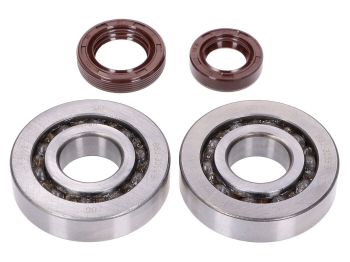 crankshaft bearing set Naraku SKF / FKM Premium C3 metal cage for Kymco, SYM vertical