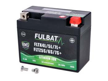 Battery Fulbat FLTX4L/5L/7L+ - FLTZ5S/6S/7S+ Lithium LiFePO4 12V 3Ah 180A