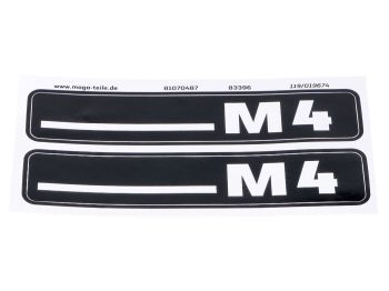 Footboard side cover sticker Decal lettering for Hercules M 4 moped