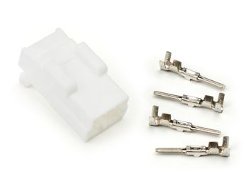 plug for wiring harness BGM PRO, type series 070 AM, 3 plug contacts plug for Vespa, Piaggio, Gilera