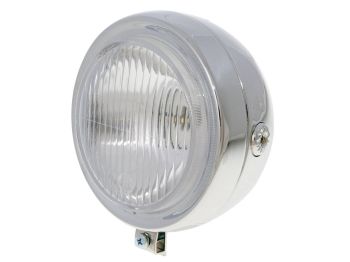 Headlight round chromed moped universal for Puch, Kreidler, Zündapp and many more