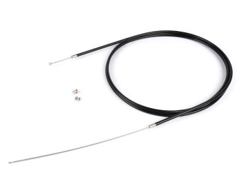 Universal cable -BGM ORIGINAL, Ø=1.9mm x 2500mm, hose= 2200mm, fitting Ø=8.0mm x 8mm, PE inner liner, black- used as clutch cable, front brake cable