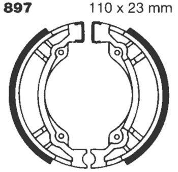 BRAKE SHOE EBC - PE 897