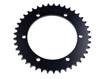 Sprocket Esjot steel 41 teeth 6 hole black for Hercules Ultra 80 Chopper, Ach