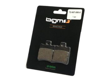 Brake pads -BGM 39.7x49.5mm- SIP brake caliper, APRILIA Amico GL, GLE, LX, Sport Life, LX 50cc 1992 (f), Area 51 50cc 1998 (f/r), Compay 125cc 2003 (f), Compay 50cc 2002 (f), Gulliver 50cc 1995 (f), Gulliver LC 50cc 1996-1997 (f), Habana 125cc 2000-2002 (
