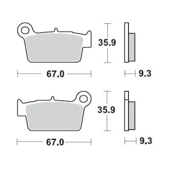 BRAKE PAD SINTER RACE MX