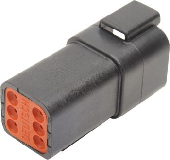 NAMZ RECEPTACLE,DEUTSCH,BLK 6