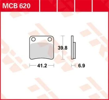 BRAKE PAD ORGANIC STREET