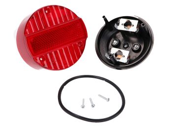 tail light 120mm w/ number plate light for Simson S50, S51, S70, SR50, SR80, KR51, MZ