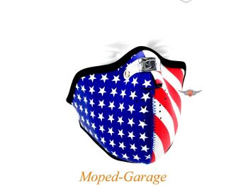 Chopper Black Custom Neoprene Stars & Stripes USA Mask