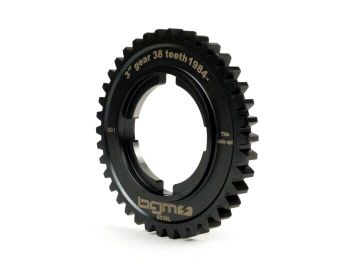 3rd gear cog -BGM PRO, type EFL- Vespa PX125-200 (1984-), T5 125cc, Cosa125-200, LML Star/Stella125/150 2-stroke - 38 teeth