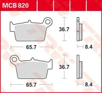 BRAKE PAD ORGANIC STREET