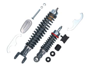 shock abosrber kit front + rear Carbone Sport RS adjustable for Vespa Smallframe