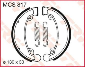 BRAKE SHOES TRW MCS817