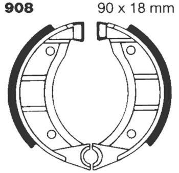 BRAKE SHOE EBC - PE 908