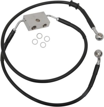 FRT BRAKE LINE XL BK +8