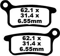 BRAKE PAD EBC FA357TT