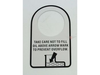 Oil level sign for Honda MT MB 50 80 5 8 Moped Mokick