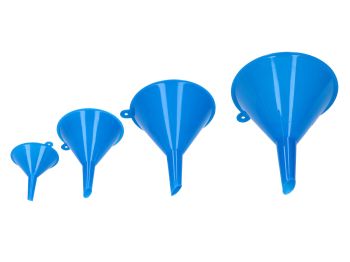 Plastic funnel set, 4-piece