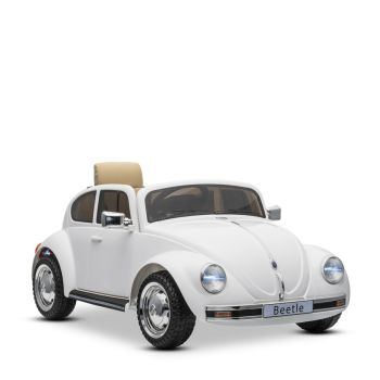 VOITURE LECTRIQUE ENFANT VOLKSWAGEN COCCINELLE VERSION RTRO BLANC