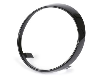 Headlight rim -MOTO NOSTRA- Vespa GTS Notte, GTV i.e. Sei Giorni 300 (ZAPMA3602), GTS i.e. Super300 HPE (ZAPMA3600), GTS HPE 300 E4 (M4A36M) - gloss black
