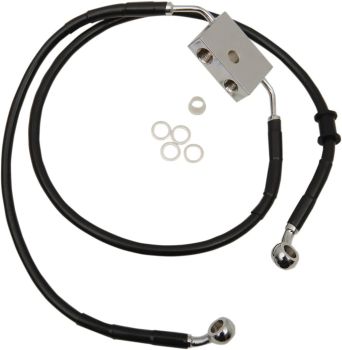 FRT BRAKE LINE XL BK +6
