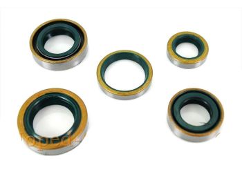 simmering set 5-piece for Zündapp GTS CS CX Hai 50 KS 50 4 and 5 speed engine