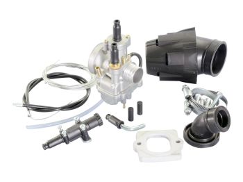carburetor kit Polini 21mm for Aprilia, Derbi, Gilera, Italjet, Piaggio, Vespa 50cc 2-stroke